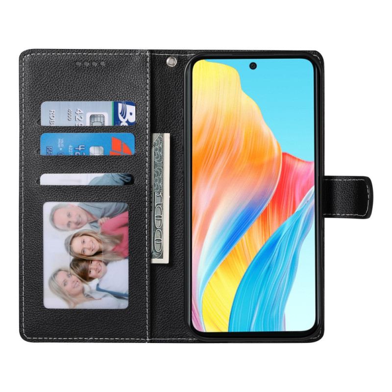 Lederhüllen Für Realme 14 Pro Plus 5g Schlicht Mit Riemen