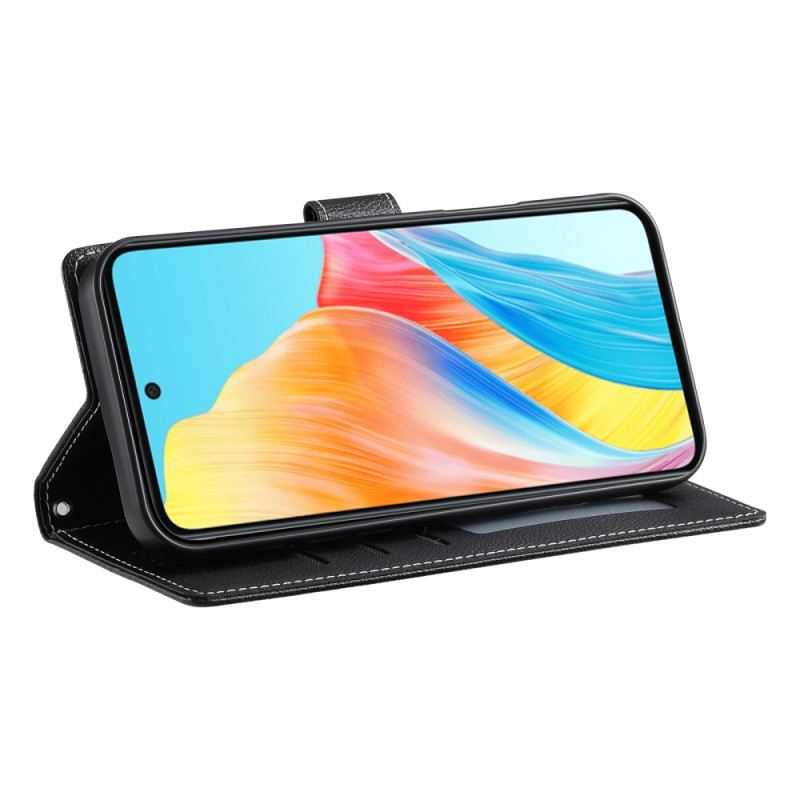 Lederhüllen Für Realme 14 Pro Plus 5g Schlicht Mit Riemen