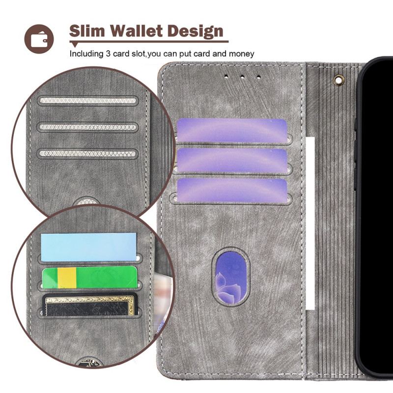 Lederhüllen Für Realme 14 Pro Plus 5g Vintage-design Mit Rfid-schutz