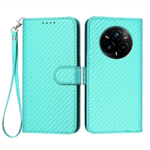 Lederhüllen Realme 14 Pro Plus 5g Carbonfaser-armband