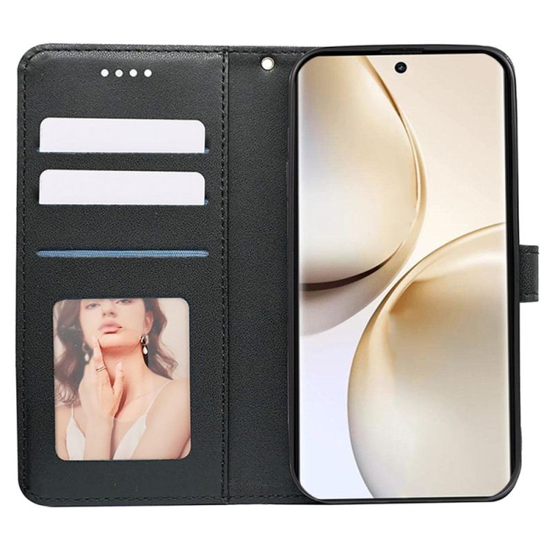 Lederhüllen Realme 14 Pro Plus 5g Handyhülle Armband Mit Kubischem Muster