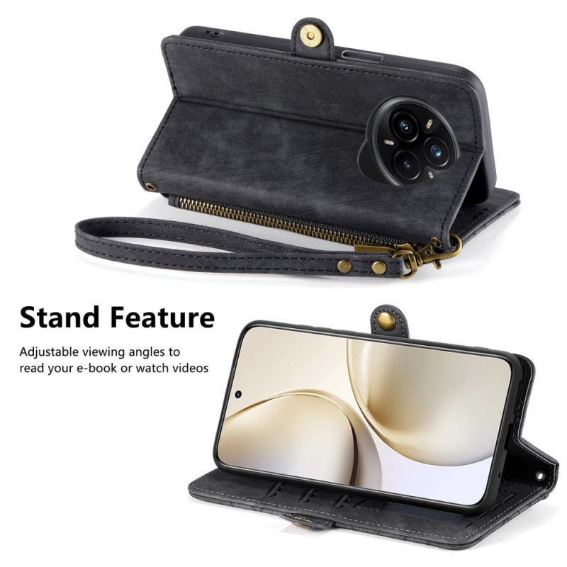 Lederhüllen Realme 14 Pro Plus 5g Handyhülle Geldbörse Mit Linienmuster