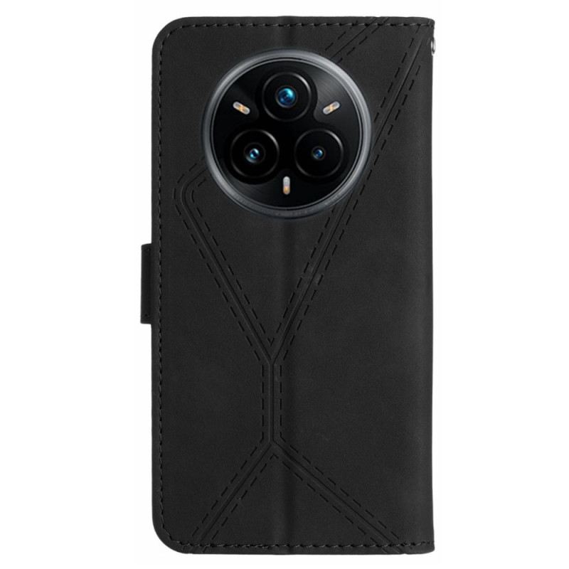 Lederhüllen Realme 14 Pro Plus 5g Handyhülle Linien Und Streifen