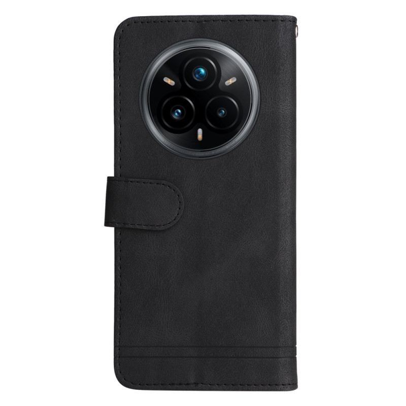 Lederhüllen Realme 14 Pro Plus 5g Handyhülle Vintage-effekt Mit Niete