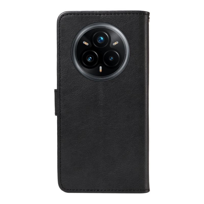 Lederhüllen Realme 14 Pro Plus 5g Schlichtes Kunstleder-armband