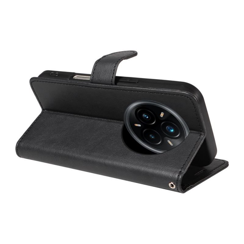 Lederhüllen Realme 14 Pro Plus 5g Schlichtes Kunstleder-armband