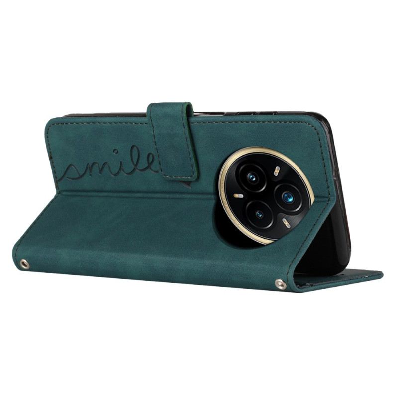 Lederhüllen Realme 14 Pro Plus 5g Smiley Und Herz