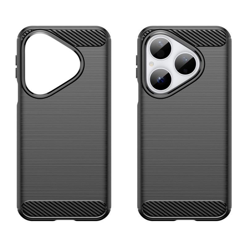Hülle Für Huawei Pura 80 Gebürstete Kohlefaser