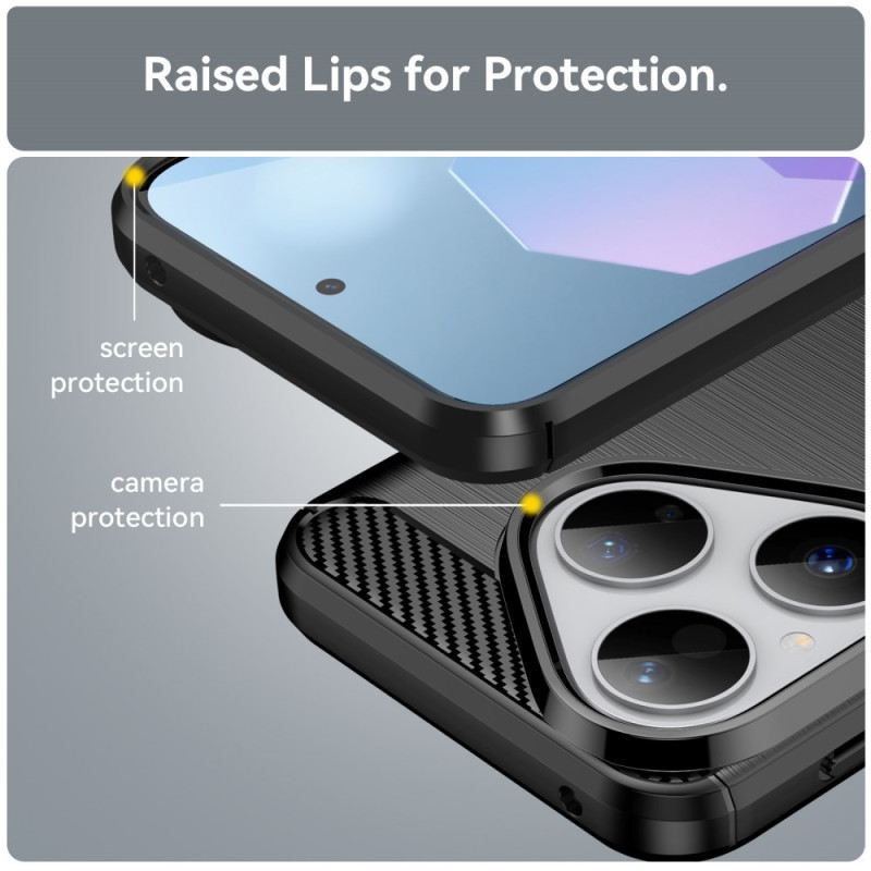 Hülle Für Huawei Pura 80 Gebürstete Kohlefaser