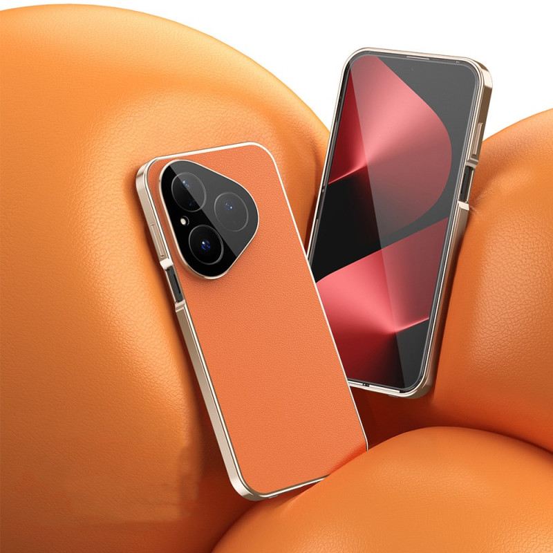 Hülle Huawei Pura 80 Lederdesign Und Displayschutzfolie Aus Gehärtetem Glas