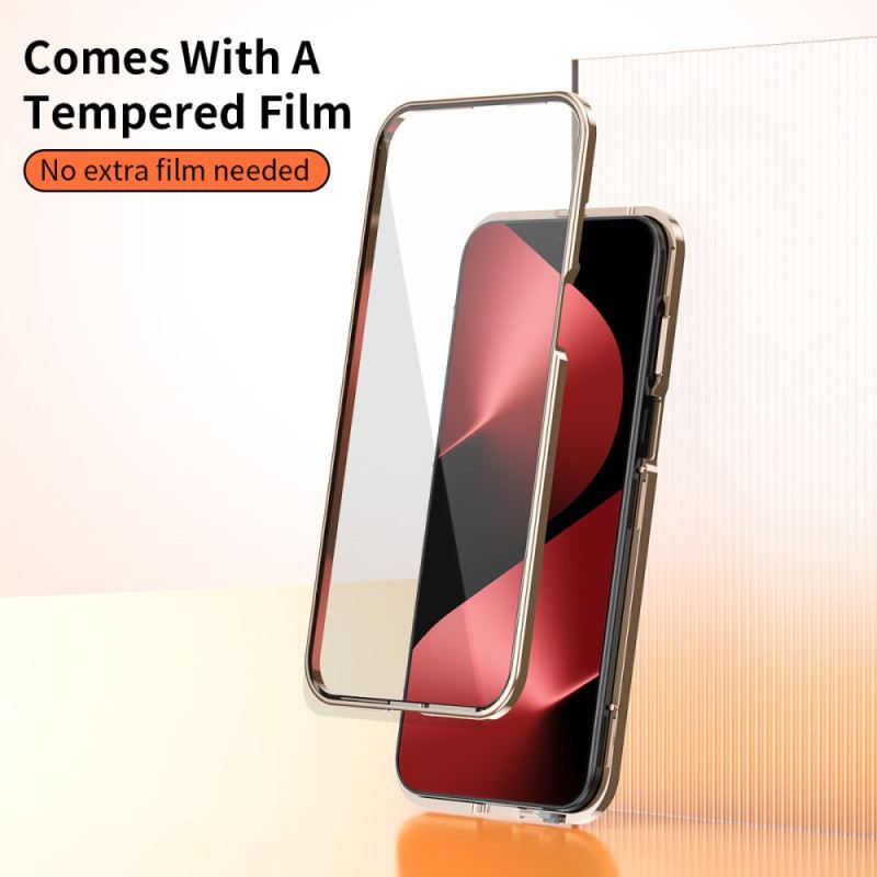 Hülle Huawei Pura 80 Lederdesign Und Displayschutzfolie Aus Gehärtetem Glas