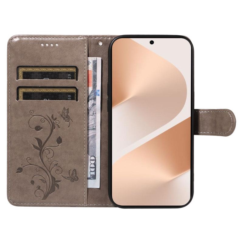 Lederhüllen Für Huawei Pura 80 Blumenmuster