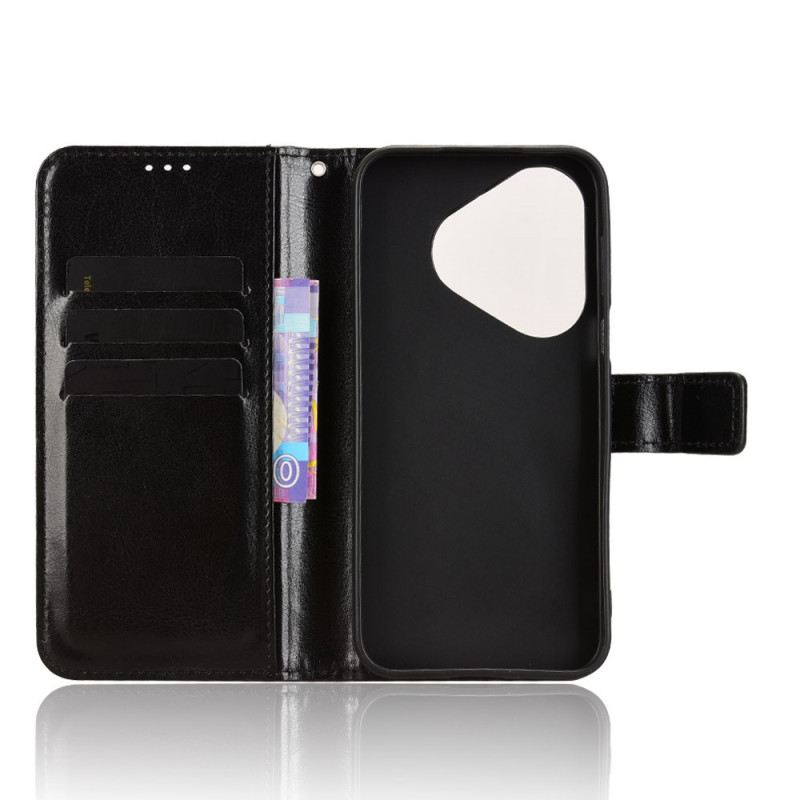 Lederhüllen Für Huawei Pura 80 Glänzendes Kunstleder