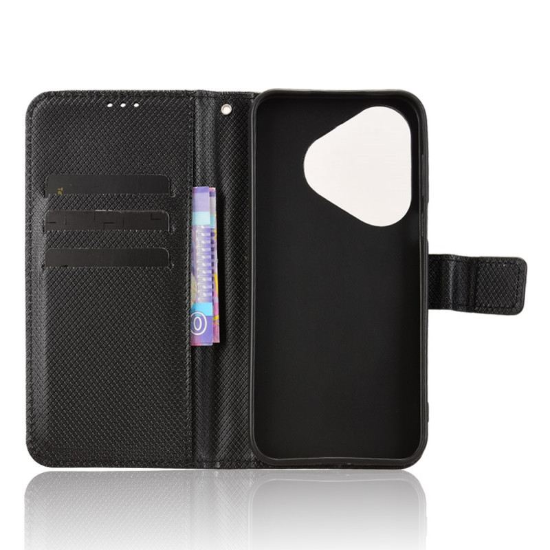 Lederhüllen Huawei Pura 80 Diamantstruktur