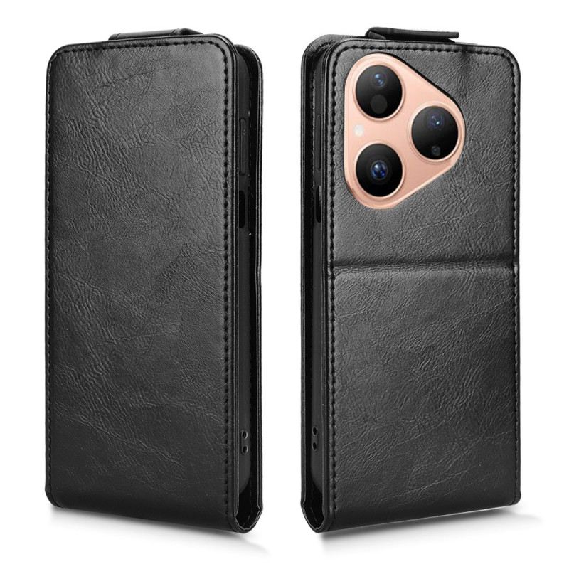 Lederhüllen Huawei Pura 80 Handyhülle Vertikales Klappdesign