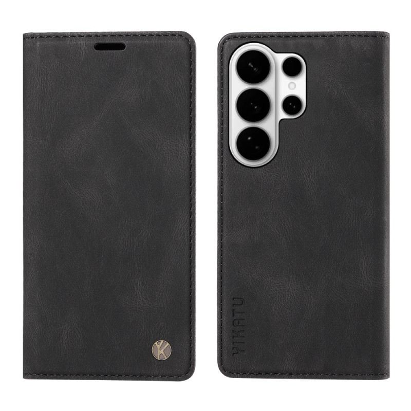 Flip Case Für Samsung Galaxy S26 Ultra Yikatu Wildledereffekt