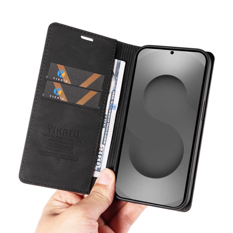 Flip Case Für Samsung Galaxy S26 Ultra Yikatu Wildledereffekt