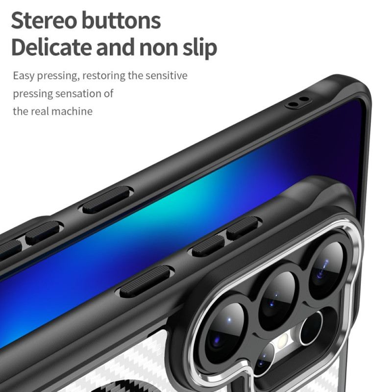 Hülle Samsung Galaxy S26 Ultra Magsafe Hybrid-schutz Carbonfaser-textur