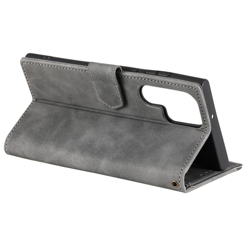 Lederhüllen Für Samsung Galaxy S26 Ultra Zweifarbiges Design