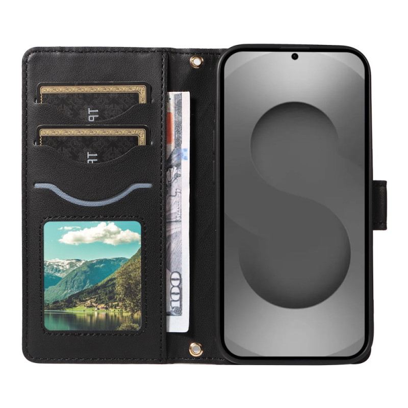 Lederhüllen Samsung Galaxy S26 Ultra Gesteppt Mit Riemen Und Schultergurt