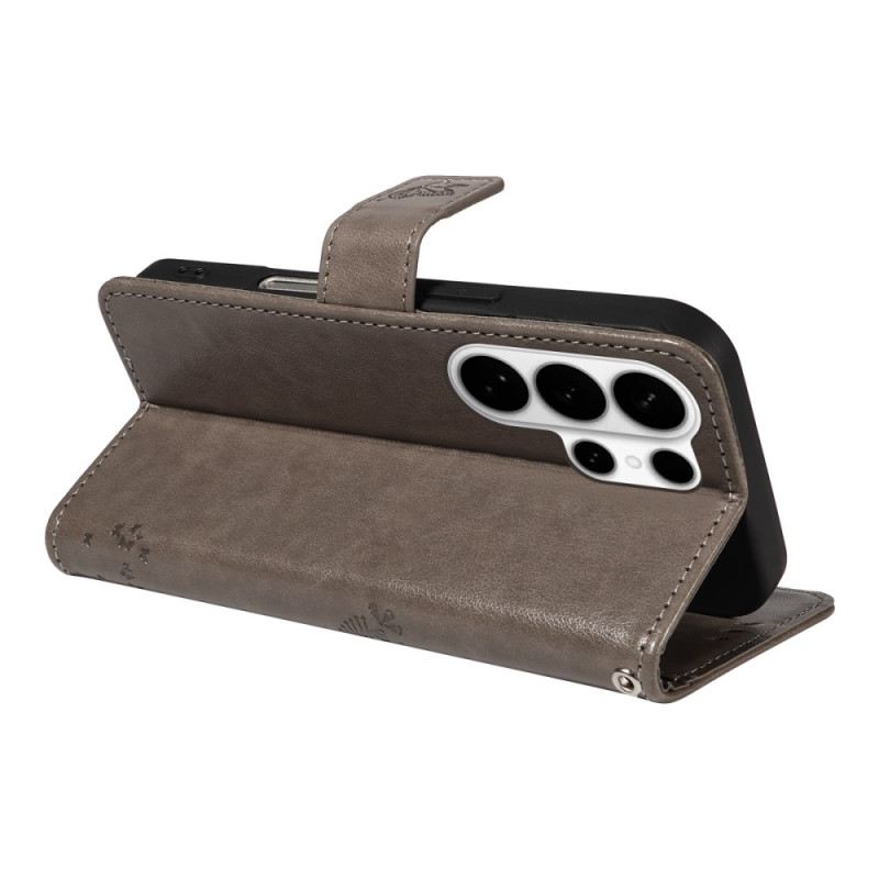 Lederhüllen Samsung Galaxy S26 Ultra Handyhülle Katze Und Baum