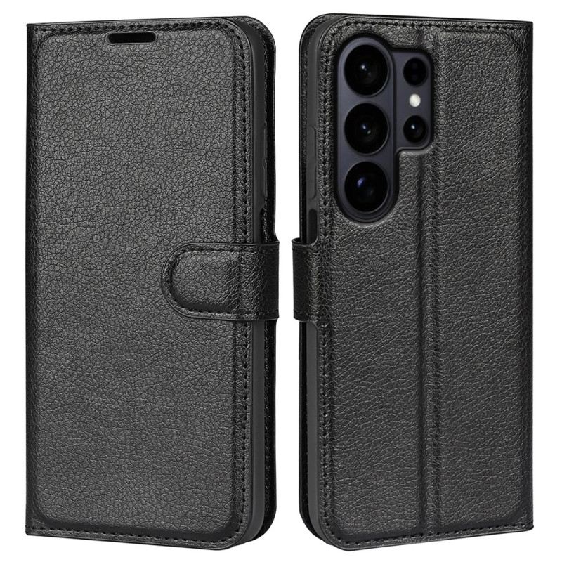 Lederhüllen Samsung Galaxy S26 Ultra Handyhülle Kunstleder In Litschi-farbe