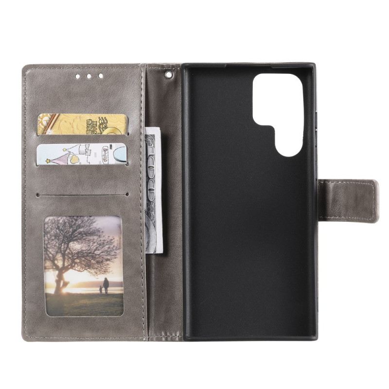 Lederhüllen Samsung Galaxy S26 Ultra Handyhülle Sonnenmandala