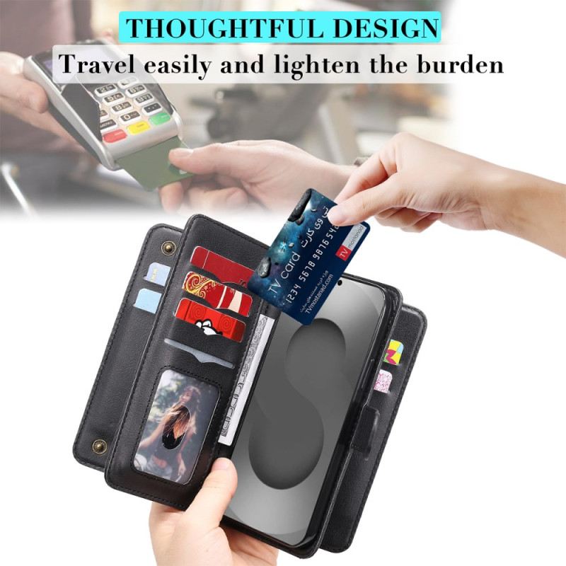 Lederhüllen Samsung Galaxy S26 Ultra Kartenhalter Für 10 Karten