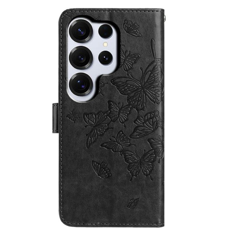 Lederhüllen Samsung Galaxy S26 Ultra Schmetterlingsmotiv