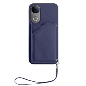 Hülle Vivo V50e 5g Handyhülle Kartenhalter Mit Umhängeband