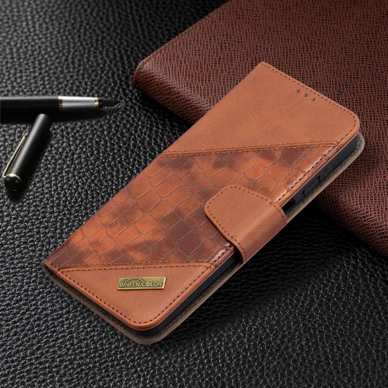 Lederhüllen Für Samsung Galaxy A12 Croc Aspect Ledereffekt