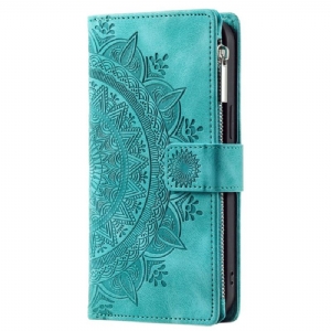 Lederhüllen Für Xiaomi Redmi Note 13 5g Mandala-geldbörse In Lederoptik Mit Riemen