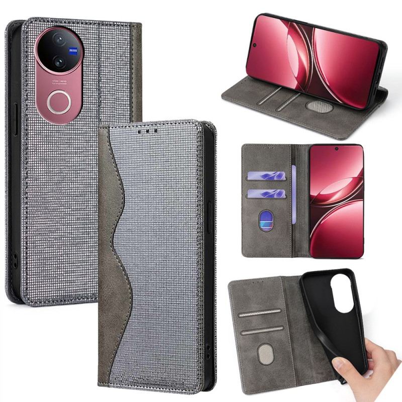 Flip Case Für Vivo V50 5g Zweifarbiger Rfid-chip