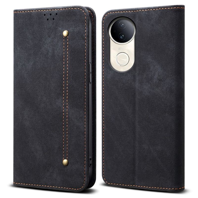 Flip Case Vivo V50 5g Denim-stoff
