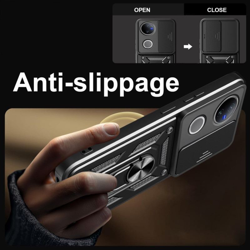 Hülle Für Vivo V50 5g Schiebe-kameraabdeckung Und -halterung