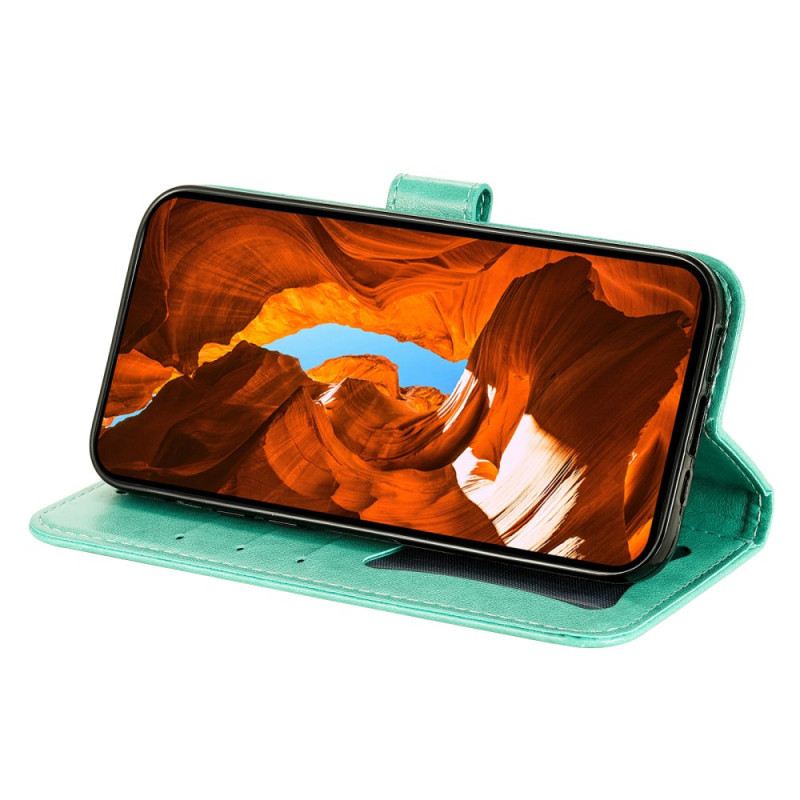 Lederhüllen Vivo V50 5g Handyhülle Fingerabdruck Mandala