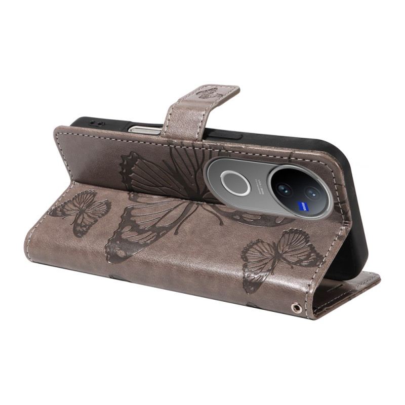Lederhüllen Vivo V50 5g Handyhülle Riesige Schmetterlinge