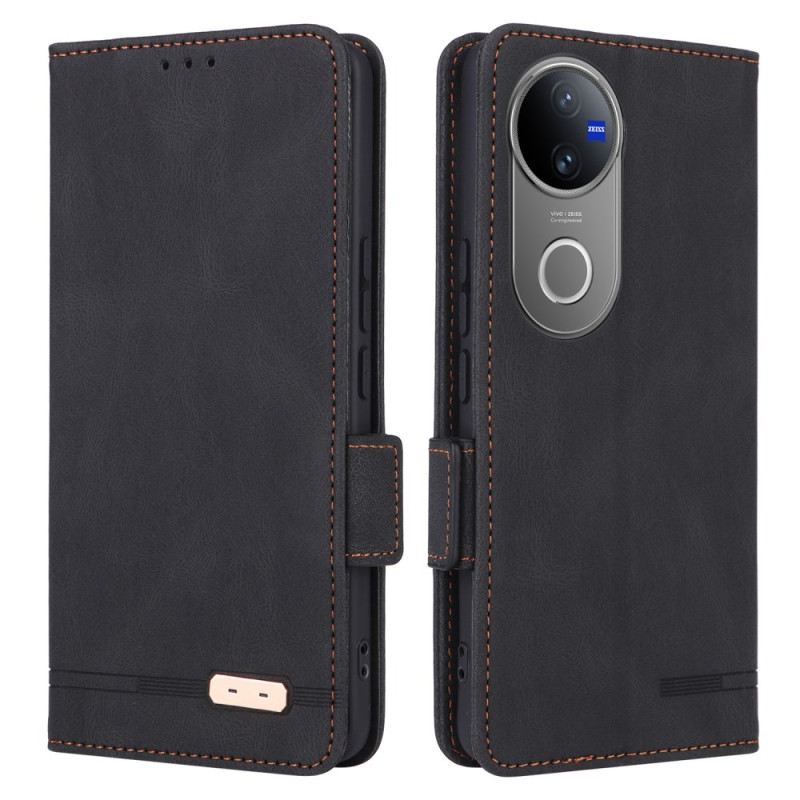 Lederhüllen Vivo V50 5g Metallische Verzierungen