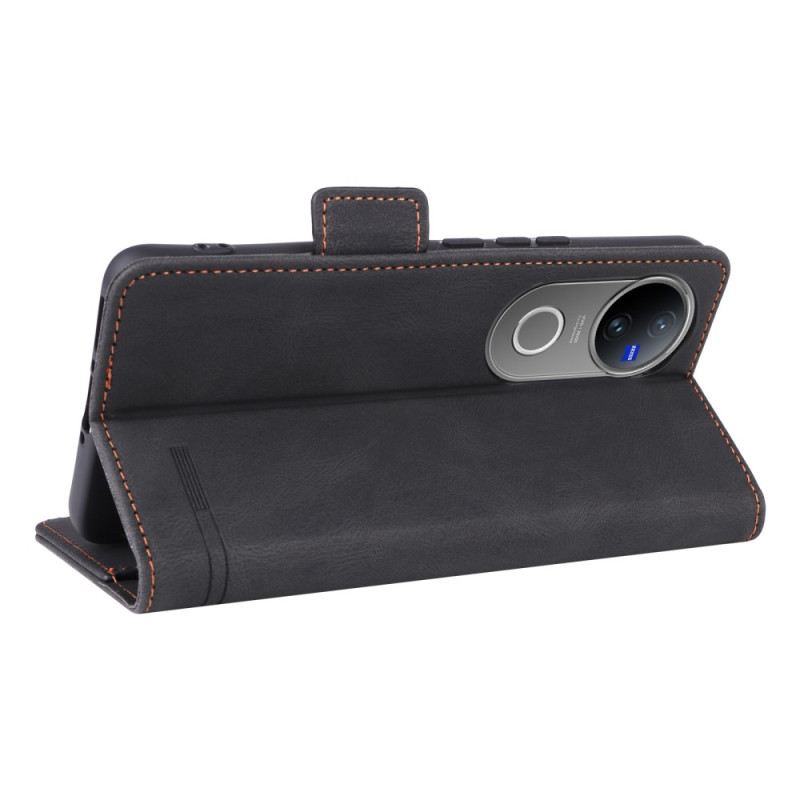 Lederhüllen Vivo V50 5g Metallische Verzierungen