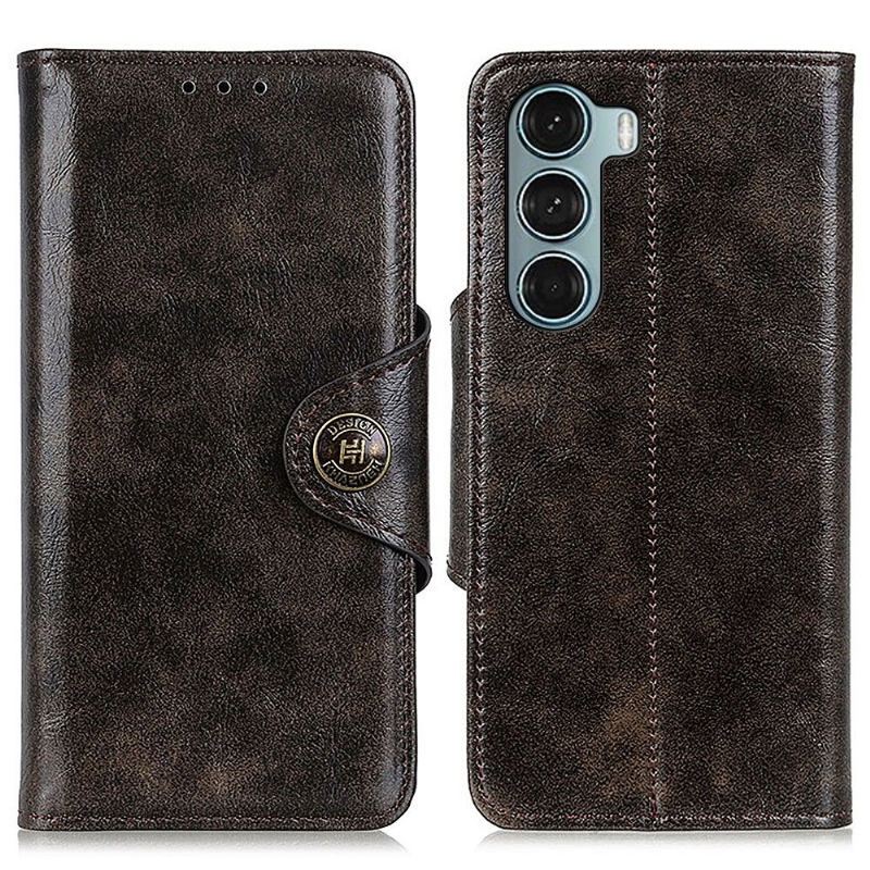 Lederhüllen Für Motorola Moto G200 5G Anti-Sturz Khazneh Design Essential