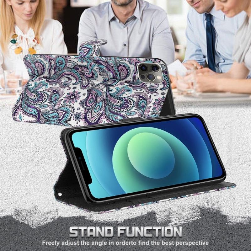 Flip Case Für OnePlus 10 Pro Paisley-blume