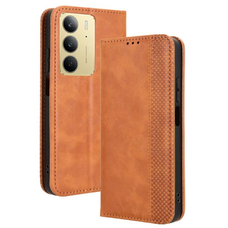 Flip Case Für Realme C75 Vintage-bordüre
