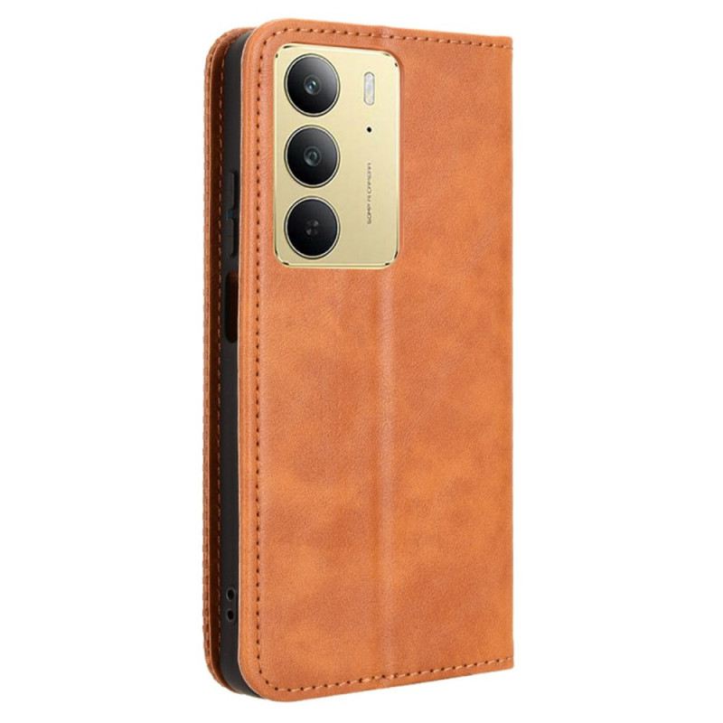 Flip Case Für Realme C75 Vintage-bordüre