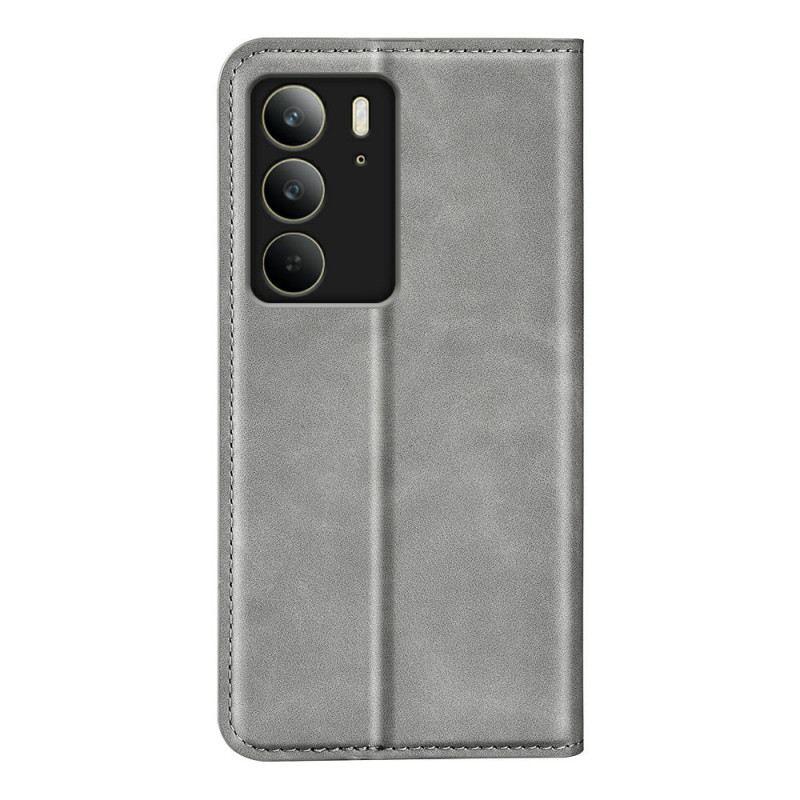 Flip Case Realme C75 Handyhülle Lederoptik