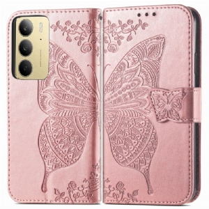 Lederhüllen Realme C75 Barocker Schmetterling