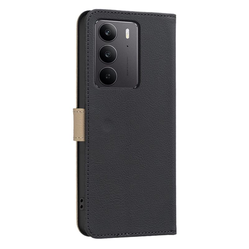 Lederhüllen Realme C75 Handyhülle Binfen Color Blumenmuster