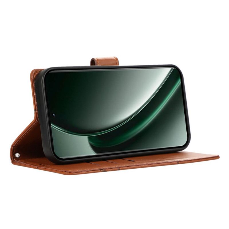 Lederhüllen Realme C75 Handyhülle Linien