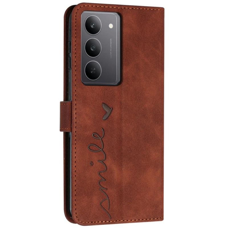 Lederhüllen Realme C75 Lächeln