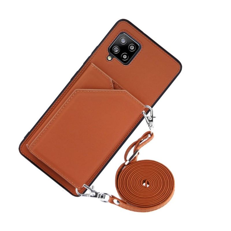 Handyhülle Für Samsung Galaxy A42 5G Schutzhülle Aude Lanyard Mit Mehreren Fächern