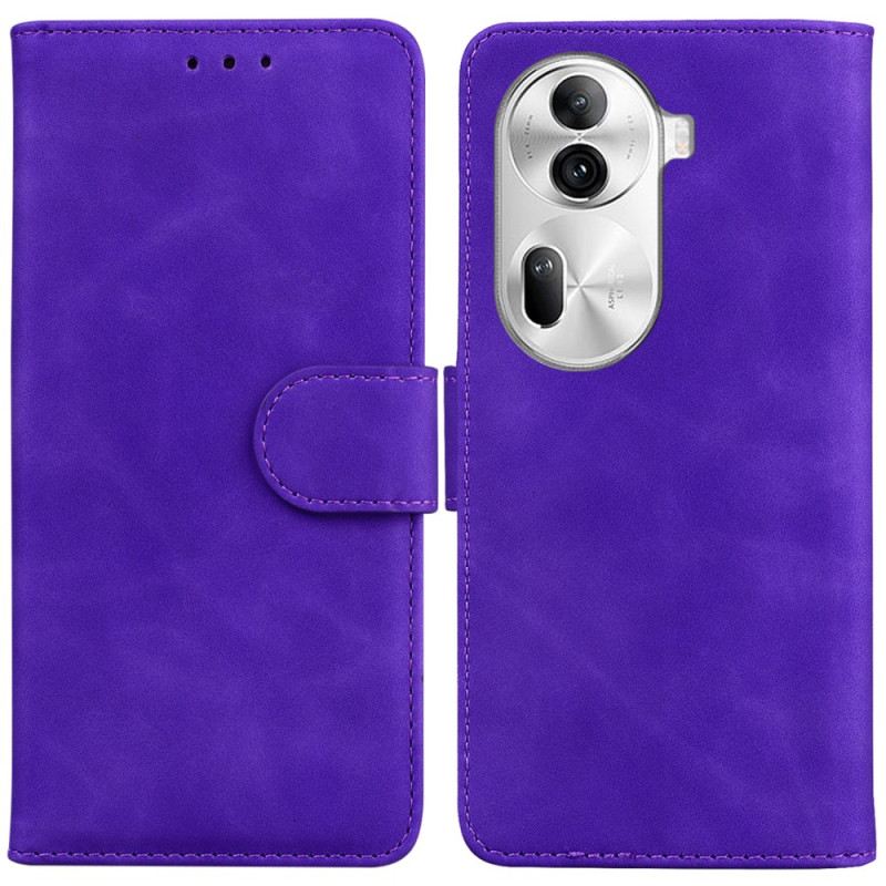 Lederhüllen Oppo Reno 11 Pro 5g Couture-ledereffekt